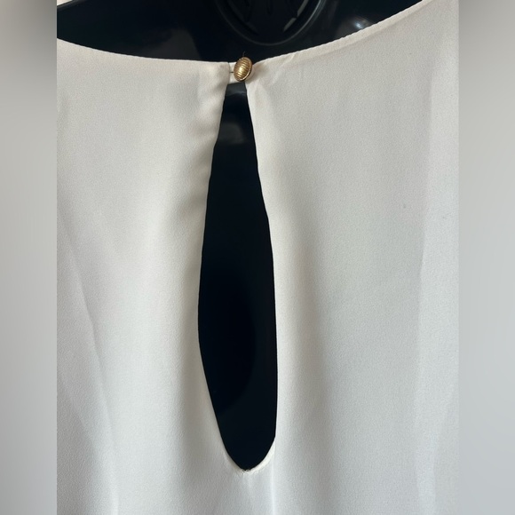 LuLu's Color Block Polyester Midi Dress Green, Black, White Scoop Neck Sz L - Picture 6 of 6